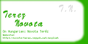 terez novota business card