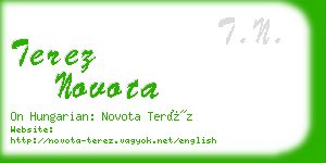 terez novota business card